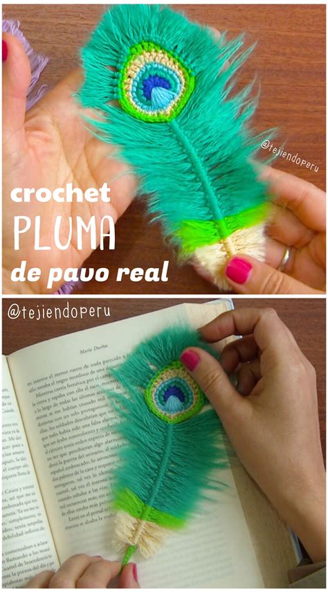 Plumas De Pavo Real Reversibles A Crochet Y Macramé English Subtitles