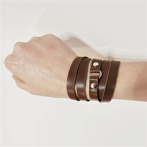 Leather Wrap Cuff Etsy