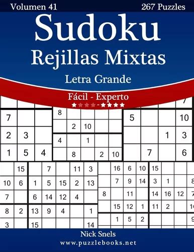 Libro Sudoku Rejillas Mixtas Impresiones Con Letra Grande Meses