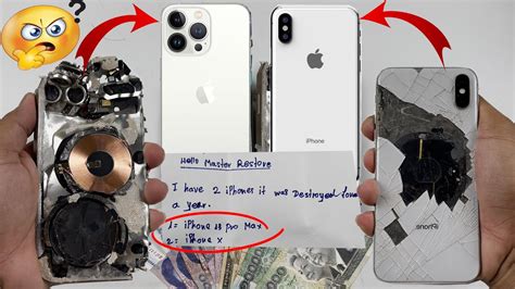 Restore Destroyed Iphone Pro Max With Iphone X Cracked Full Youtube