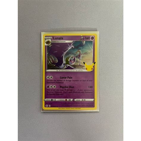 PTCG Pokemon Cards 25th Anniversary Celebrations Lunala 15 25