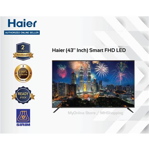 Haier (43'' Inch) Full HD Smart TV (LE43K6500A) | Shopee Malaysia