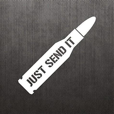 Buy Just Send It Bullet Funny Bumper Sticker Vinyl Decal Super Twin Car