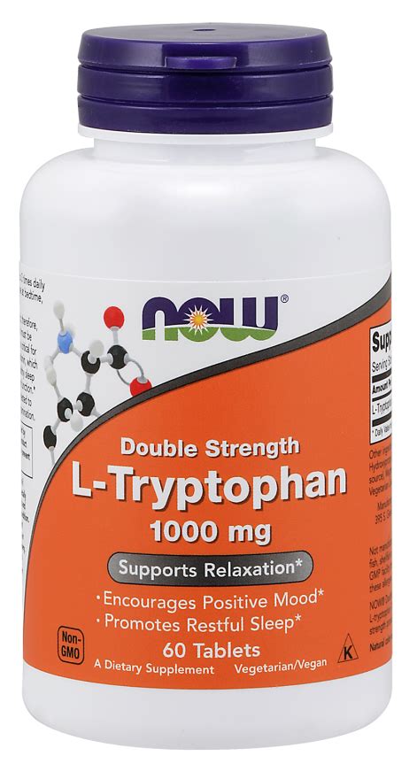 NOW Foods L-Trytophan 1000mg - Super Health Center