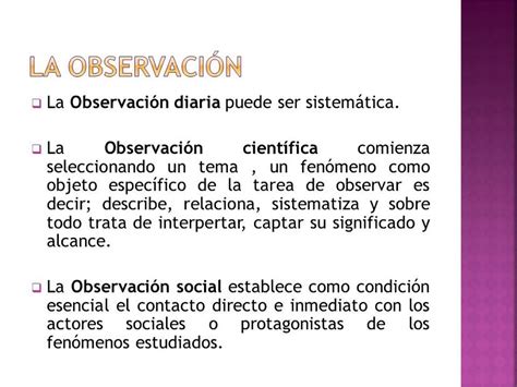 Ejemplos De Observacion