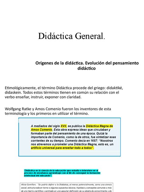 Didáctica General | PDF 