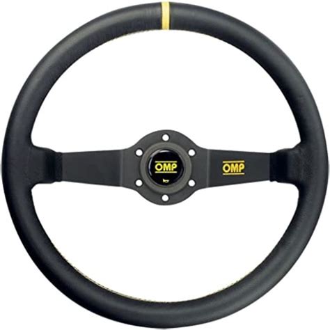 Omp Rally Dished Steering Wheel 350mm Large Leather Black Od0 1950 071 Koruworks