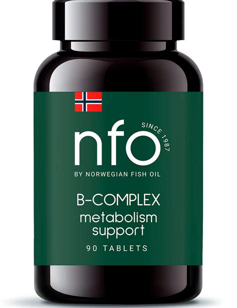 NFO B-complex (Витамины B1, B2, B3, B5, B6, B12, фолиевая кислота), 500 ...