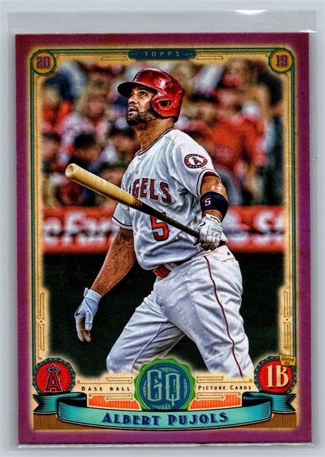 2019 Topps Gypsy Queen Purple Border 298 Albert Pujols California