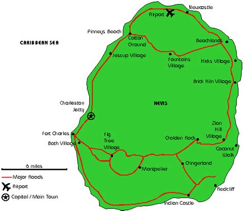 Nevis Map