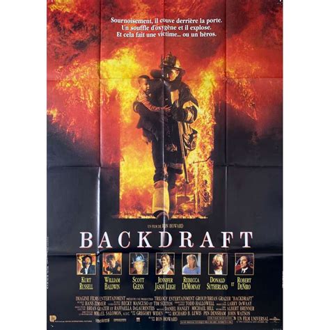 BACKDRAFT French Movie Poster - 47x63 in. - 1991