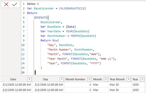 Power Bi Dax Date Table Printable Templates