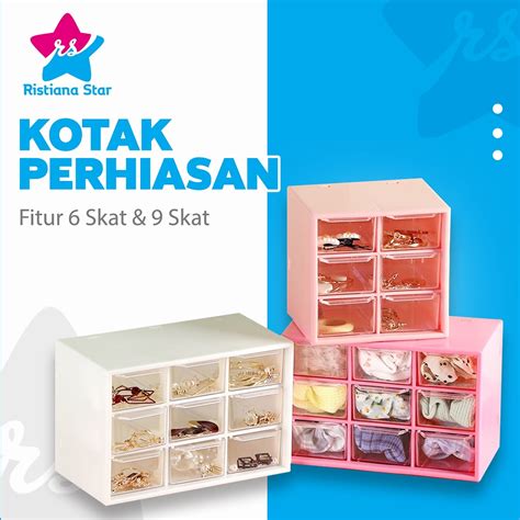 Jual Kotak Laci Box Aksesoris Perhiasan Serbaguna Mini Container Box