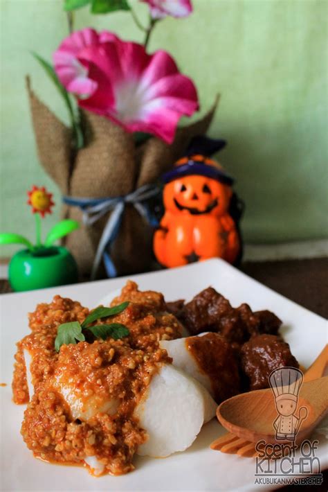 Resepi Nasi Impit Kuah Kacang Dan Rendang Daging