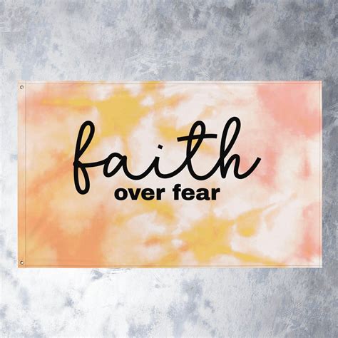 Faith Over Fear Flag Etsy