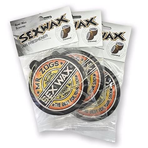 Sex Wax Air Freshener 3 Pack Coconut EBay