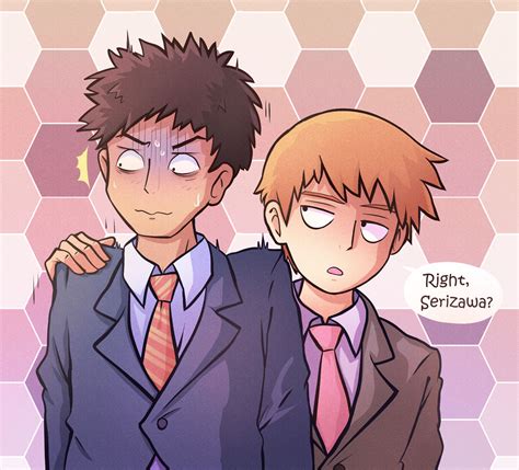 Reigen And Serizawa Mob Psycho 100 By Muzyoshi On Deviantart