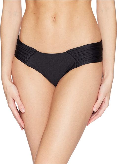 Luli Fama Womens Cosita Buena Scrunch Panty Ruched Back Bikini Bottoms