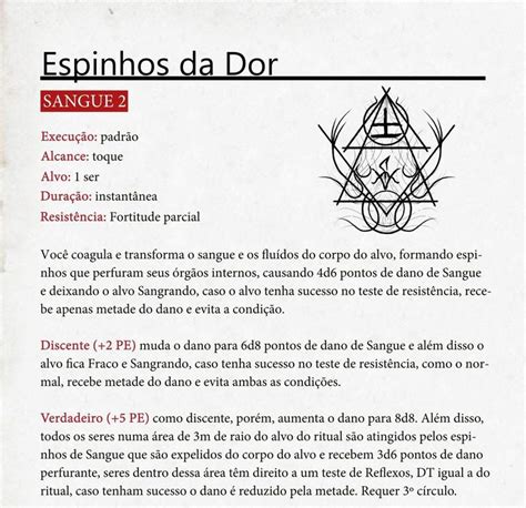 Homebrew Ritual De Ordem Paranormal Rpg Livro Rpg Rpg Como