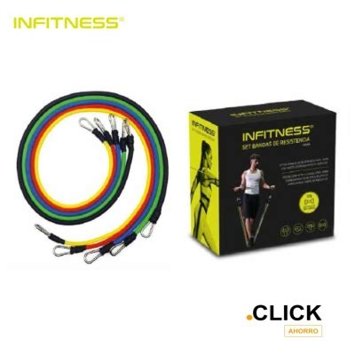 INFITNESS Set Bandas Elasticas De Resistencia De TPE Fitness