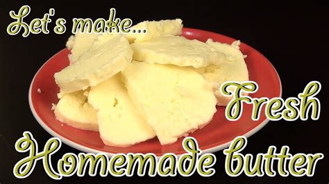 How To Make Butter At Home Recipe Youtube