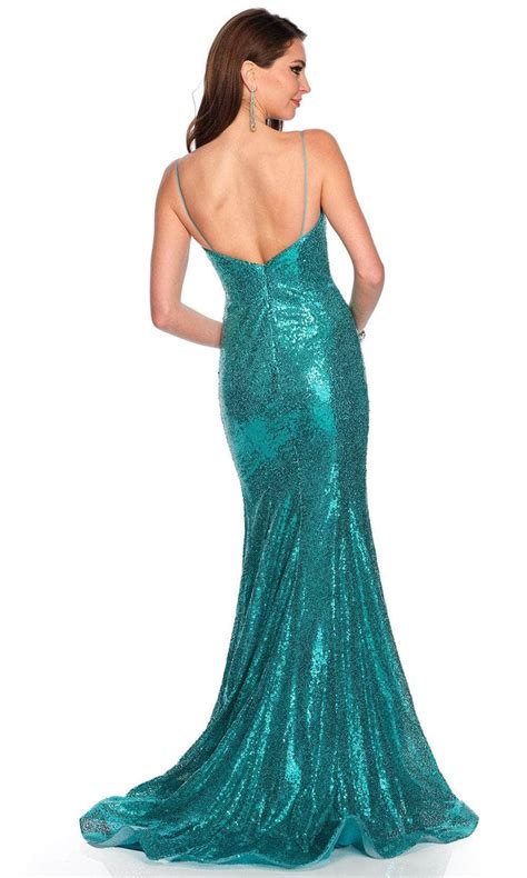 Dave And Johnny 11274 Allover Sequin Mermaid Prom Gown Couture Candy