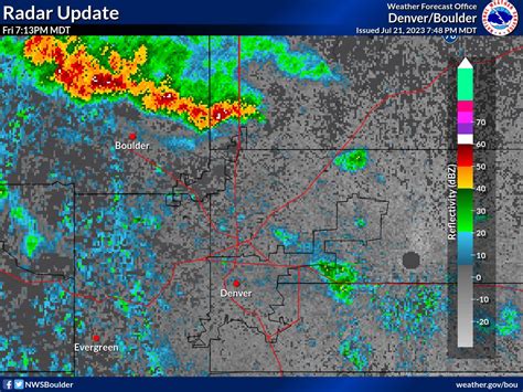 NWS Boulder On Twitter At 7 45 Pm A Line Of Strong Storms Stretched