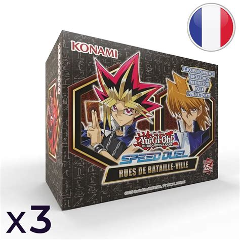 Lot De 3 Coffrets Speed Duel Rues De Bataille Ville Yu Gi Oh FR