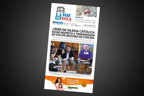 Lee El Diario Digital Del Lunes De Marzo La Voz De Xela