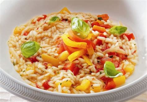 Risotto Mit Gelben Und Roten Paprika Rezept Ichkoche At