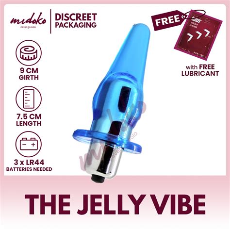 Midoko Unisex Jelly Butt Anal Plug With Vibrator Adult Sex Toys For Men