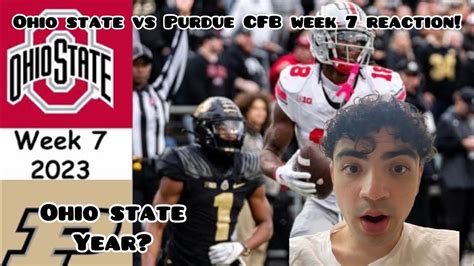 Ohio State Year Ohio State Vs Purdue Highlights Week