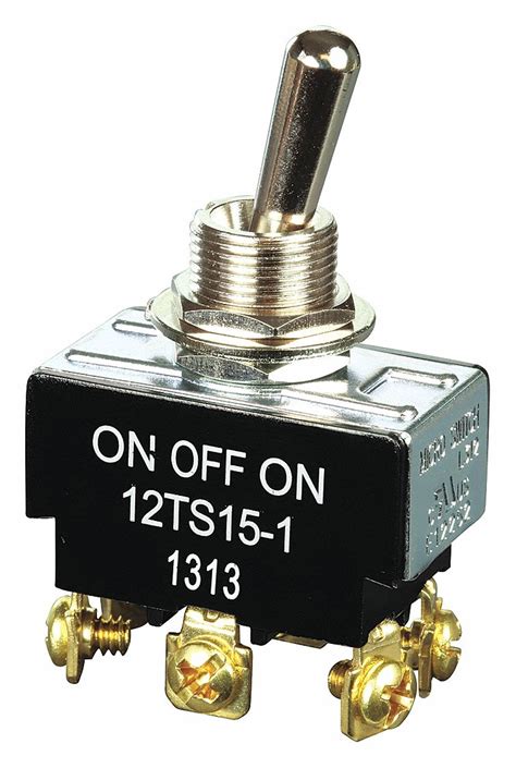 HONEYWELL Toggle Switch DPDT 6 Connections On Off On 20A 125V AC