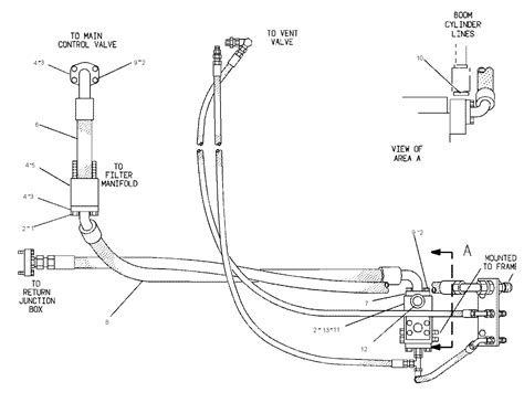 V Boom Check Valves And Lines Group Part For Use With Front An