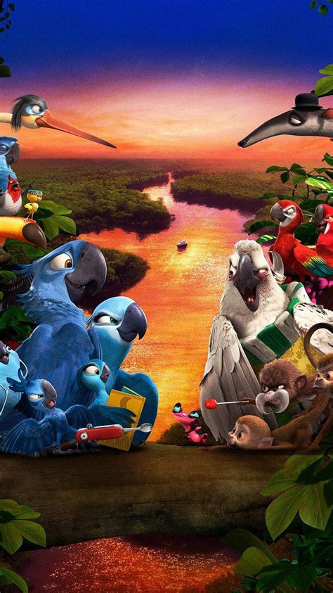 Download The Epic Battle Between Blu and Nigel in Rio Wallpaper | Wallpapers.com