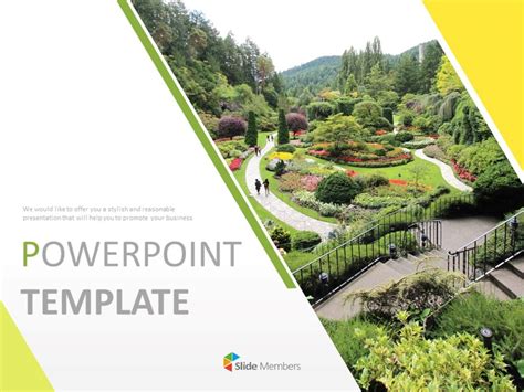 Garden Landscaping Free Powerpoint Templates Design