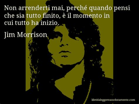 Cartolina Con Aforisma Di Jim Morrison Libri Da Leggere