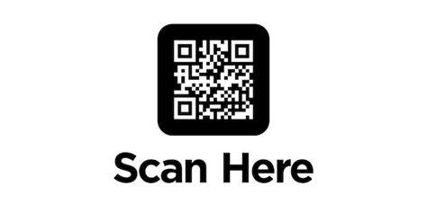 Qr code scan symbol für smartphone inschrift scannen sie mich