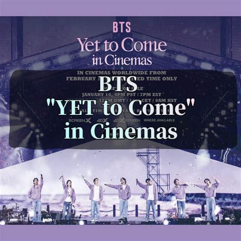 BTS Yet To Come In Busan Concert Will Be Released In Cinemas To