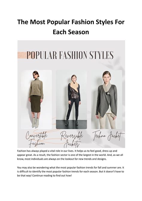 Popular Fashion Trends For Every Season by KarolinaZmarlakusa - Issuu