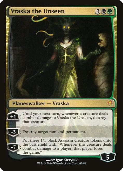 Vraska the Unseen • Legendary Planeswalker — Vraska (Duel Decks: Jace ...