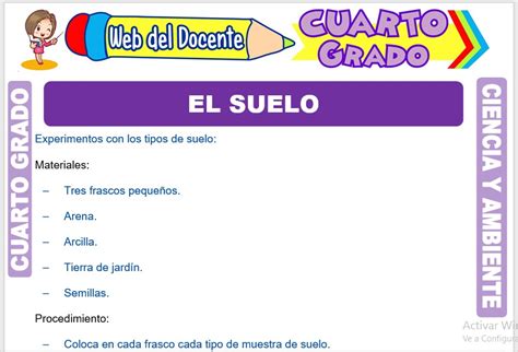 El Suelo Para Cuarto Grado De Primaria Web Del Docente Hot Sex Picture