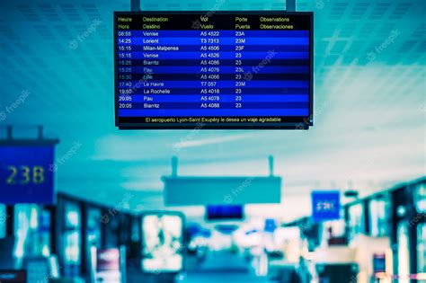 Premium Photo Airport Flight Schedule With The List Of Flights