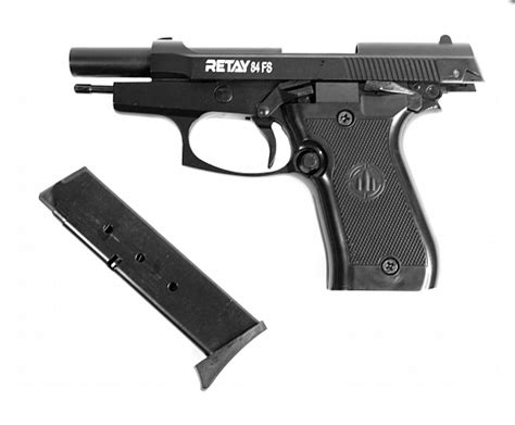Пистолет охолощенный RETAY MOD84 (Beretta 84), под патрон 9mm P.A.K ...