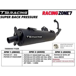 Ts Racing Y Super Back Pressure Exhaust Y Zr Standard Racing Ekzos