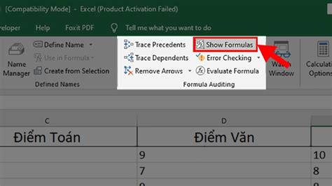 Cách Hiện Công Thức Trong Excel để In ấn đơn Giản Cho Mọi Phiên Bản