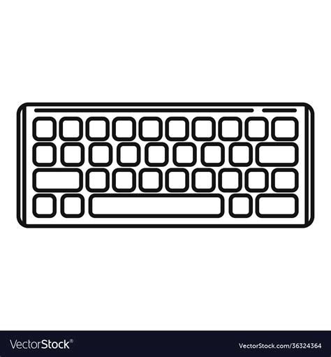 Keyboard Outline Png