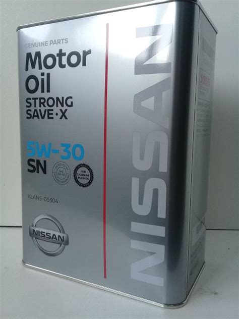 Моторна олива Nissan Strong Save-X 5W-30, 4л (KLAN5-05304) - купити ...