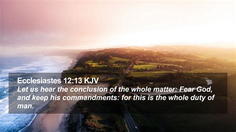 Ecclesiastes Kjv Desktop Wallpaper Let Us Hear The Conclusion