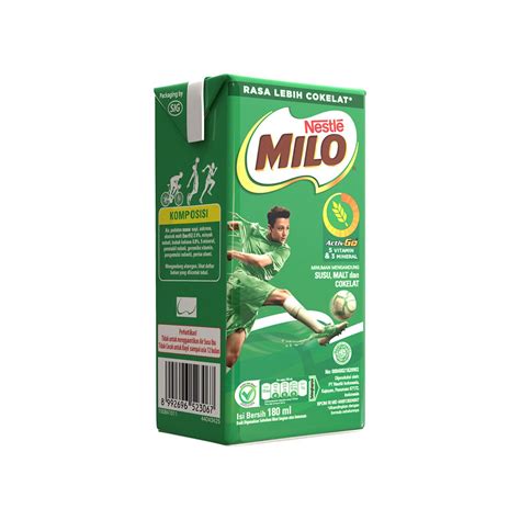 Jual Susu UHT Milo Active Go Kemasan Kotak Netto 180 Ml Shopee